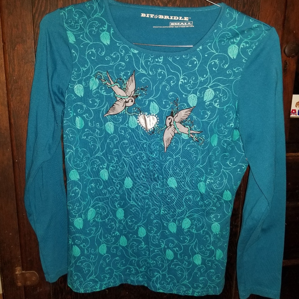 Sparrow design lg sleeve tee
